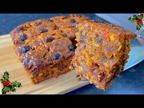 Fruit Cake Recipe 🎄 Rich and Delicious! Easy Christmas Cake recipe!