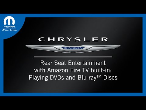 Rear Seat Entertainment w/ Amazon Fire TV: Playing DVDs and Blu-ray™ Discs | 2025 Chrysler Pacifica