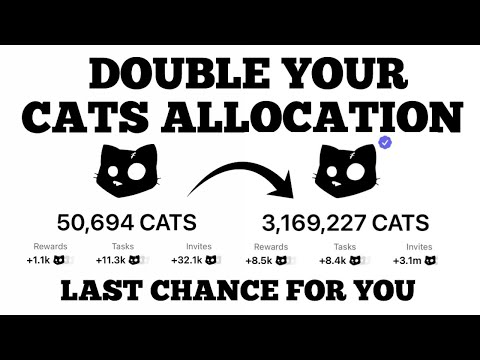 CATS Airdrop Withdrawal  - Double Your Allocation |  Cats Airdrop Listing and Price