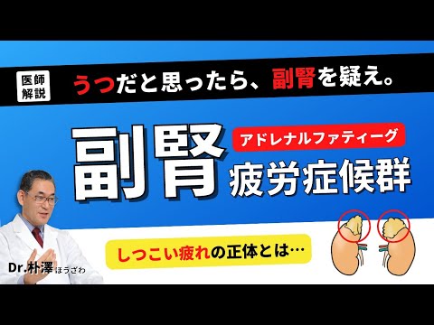 【医師解説】うつと思ったらまず副腎を疑え！副腎疲労症候群。