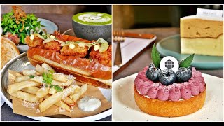 卉HUI CAFE-台中早午餐推薦，特製麵包外酥內鬆超好吃，夾入大份量肉食必須來一份