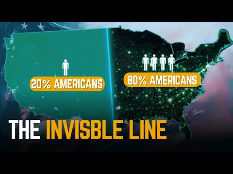 Why Only 20% of Americans Live West of This Line?