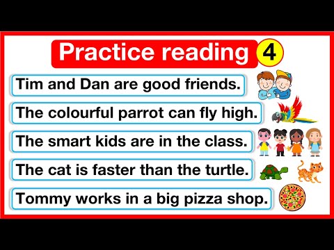 Practice reading sentences 4 🤔 | Reading lesson | Kids & beginners | Learn with examples