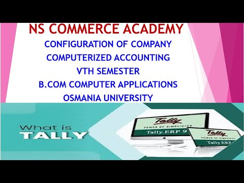 CONFIGURATION F12-UNIT1-COMPUTERIZED ACCOUNITNG-VTH SEMESTER-B.COM COMPUTER APPLICATIONS-OU