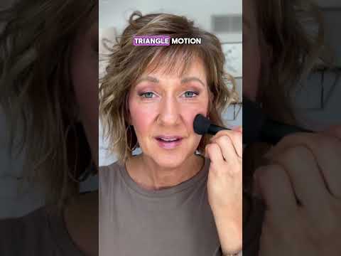 Blush Placement!  #makeuptips #over50beauty #blush