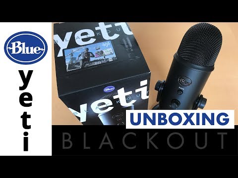 Blue Yeti microphone unboxing - BLACKOUT edition