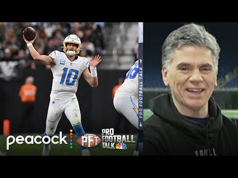 Jim Harbaugh leads Los Angeles Chargers to victory vs. Raiders | Pro Football Talk | NFL on NBC