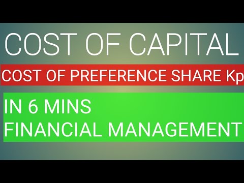 Cost of capital (Kp) Part II Financial management