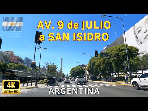 Buenos Aires Argentina - Avenida 9 de Julio a San Isidro - viaje 92