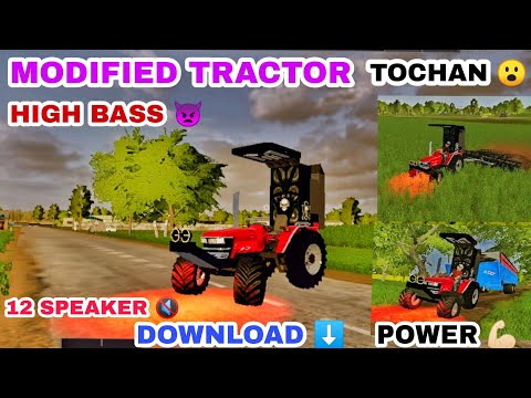 🇮🇳 Fs20🔥 indian tractor mod 🚜download link || Arjan 😎tractor💪🏻 full modified and review | high bass