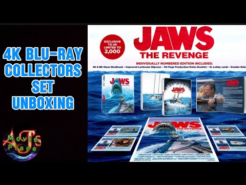 Opening JAWS THE REVENGE 4K Blu-ray Collectors Set.