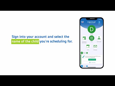 Scheduling an Appointment in MyChart