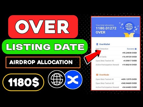 Over Wallet Airdrop Allocation 😱 Over Wallet Listing Update 🤑 Over Wallet Airdrop Update 🤑