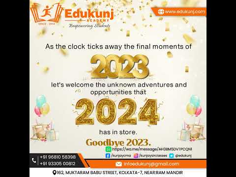 Greetings from EDUKUNJ ACADEMY   #Farewell2023 #Goodbye2023 #EndOf2023 #Adios2023 #ReflectionsOf2023