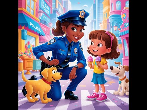 lady police|a lady cop|i am a police woman|little police girl