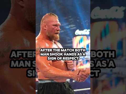 BROCK LESNAR’S LAST MATCH IN WWE 😳 #shorts