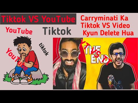 Why Carryminati Video Tiktok vs YouTube Got Deleted From YouTube | Carryminati Ka Video Tiktok vs yt