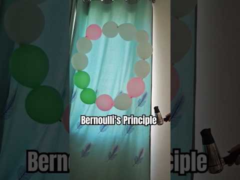 The Power of Air: Demonstrating Bernoulli's Principle with Spinning Balloons#school #chenablyceum