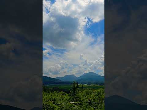 【癒し動画】大分県玖珠郡九重町　夏の青空　#nature 　#大黒摩季　#shorts