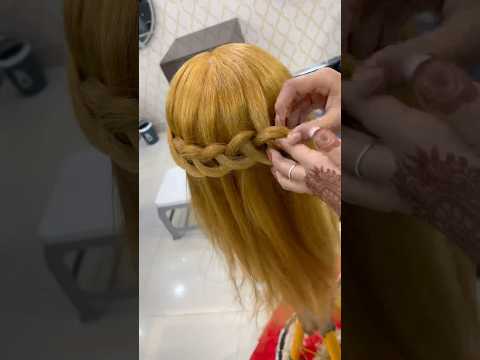 Very Easy & Quick Chain Twisting Open Hairstyle . #shorts #hair #amitamakeover #beautiful