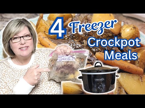 4 NEW 😋 DELICIOUS Crockpot Freezer Meals In 30 Minutes | This Changes the Slow Cooking Game!