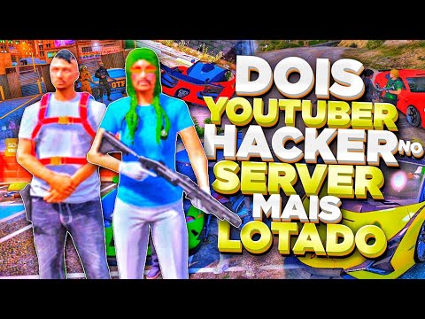 DOIS HACKER YOUTUBER DOMINANDO TUDO NOS PRIMEIROS DIA DE SERVIDOR COM MOD MENU GTA RP