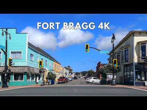 Fort Bragg 4K Driving Tour | Northern California Scenic Drive Through