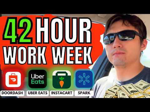 42 Hour DoorDash/Uber Eats Work Week - How Much Did I Make?