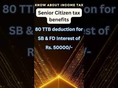 Senior citizen Income tax benefits | #seniorcitizens #taxfiling #itrfiling #charteredaccountant