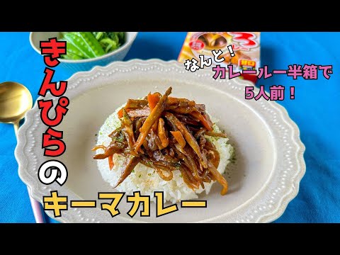 【超節約】きんぴらのキーマカレー