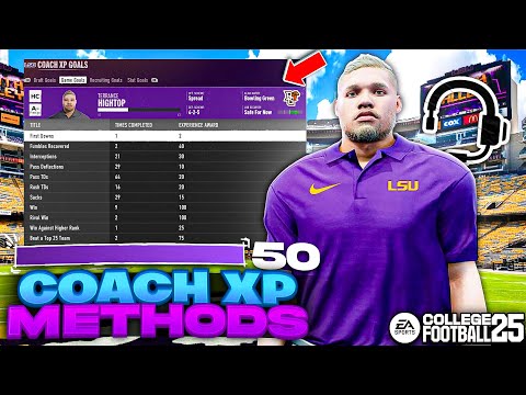 The FASTEST way to earn Coach XP in College Football Dynasty Mode