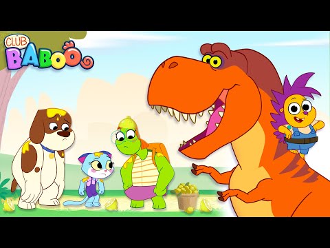 Dinosaur Lemonade Stand! | Learn Dinosaur Names with Club Baboo's Dinosaur ABC | TRex