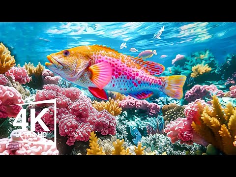 Marvel at Sea Animal in The Best 4K ULTRA Aquarium | Relaxing Music #1