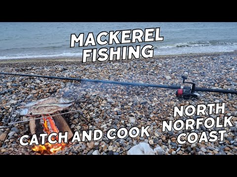 North Norfolk Mackerel Fishing. Salthouse Beach, Summer 2023. Catch And Cook.