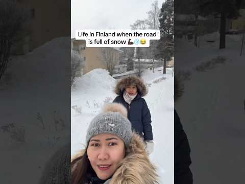 Asian struggle be like in Finland #shorts #viralshort #viral #trending #winter