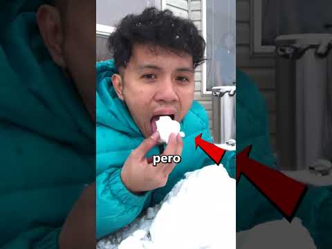 ¿Por qué no deberías comer nieve? 😰