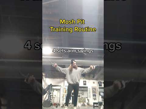 Mosh pit gym workout #shorts #guitar #gym