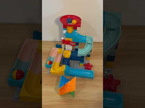 Marble Run ASMR 🔴🟡🔵 948  Satisfying Building Blocks #marblerun #marblerace #asmr