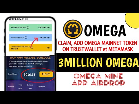 Add omega network on trust wallet et metamask || How to claim Omega token