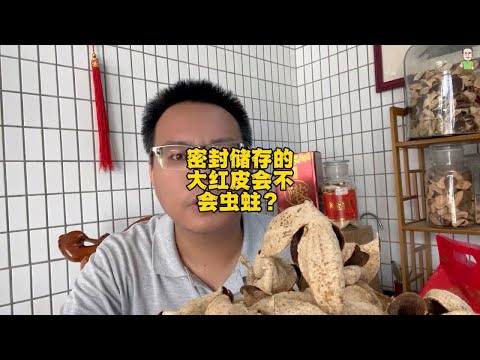 密封储存的大红皮会不会虫蛀？看储存环境湿度，都会有虫蛀