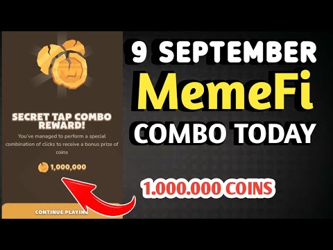 MEMEFI SECRET COMBO TODAY 9 SEPTEMBER 2024 | MEMEFI DAILY COMBO | MEMEFI COMBO TODAY | MEMEFI COMBO