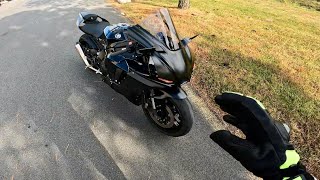 FIRST RIDE on NEW Yamaha R1 TUNE and EXHAUST SETUP!!