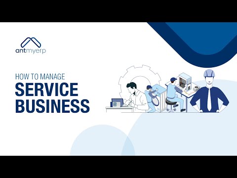 Manage Service Business with AntMyERP | Service Management- English