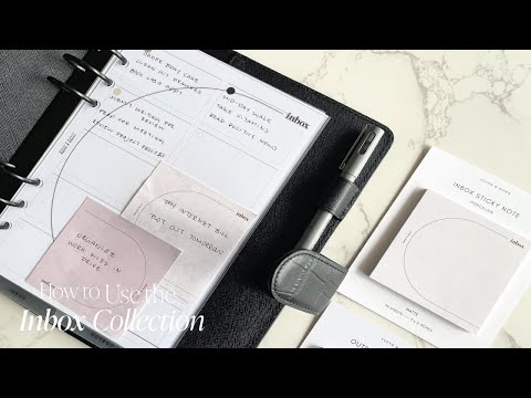 How to Use the Inbox Collection | Cloth & Paper | Planner Set Up