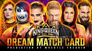 WWE King And Queen Of The Ring 2023 Custom Match Card Predictions HD | Wrestle Freakin