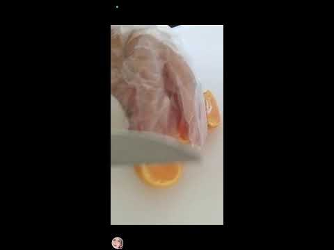 Nana Ai is live! slicing cute orange #slice #slicing  #asmir