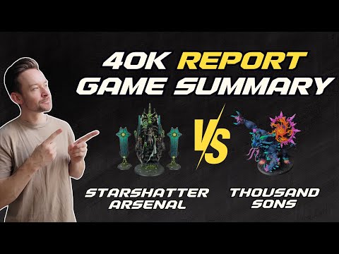 Starshatter Arsenal: The Most INSANE Warhammer 40K Battle Report Yet!