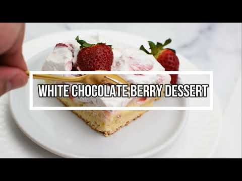 TRY THIS  Incredibly delicious white Chocolate 🍓 Dessert this spring