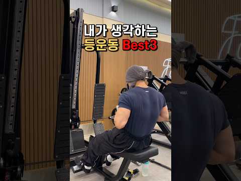 내가 생각하는 등운동 Best3