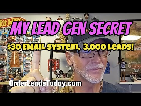 MY LEAD GEN SECRET: $30 Email System, 3,000 Leads Per Month!